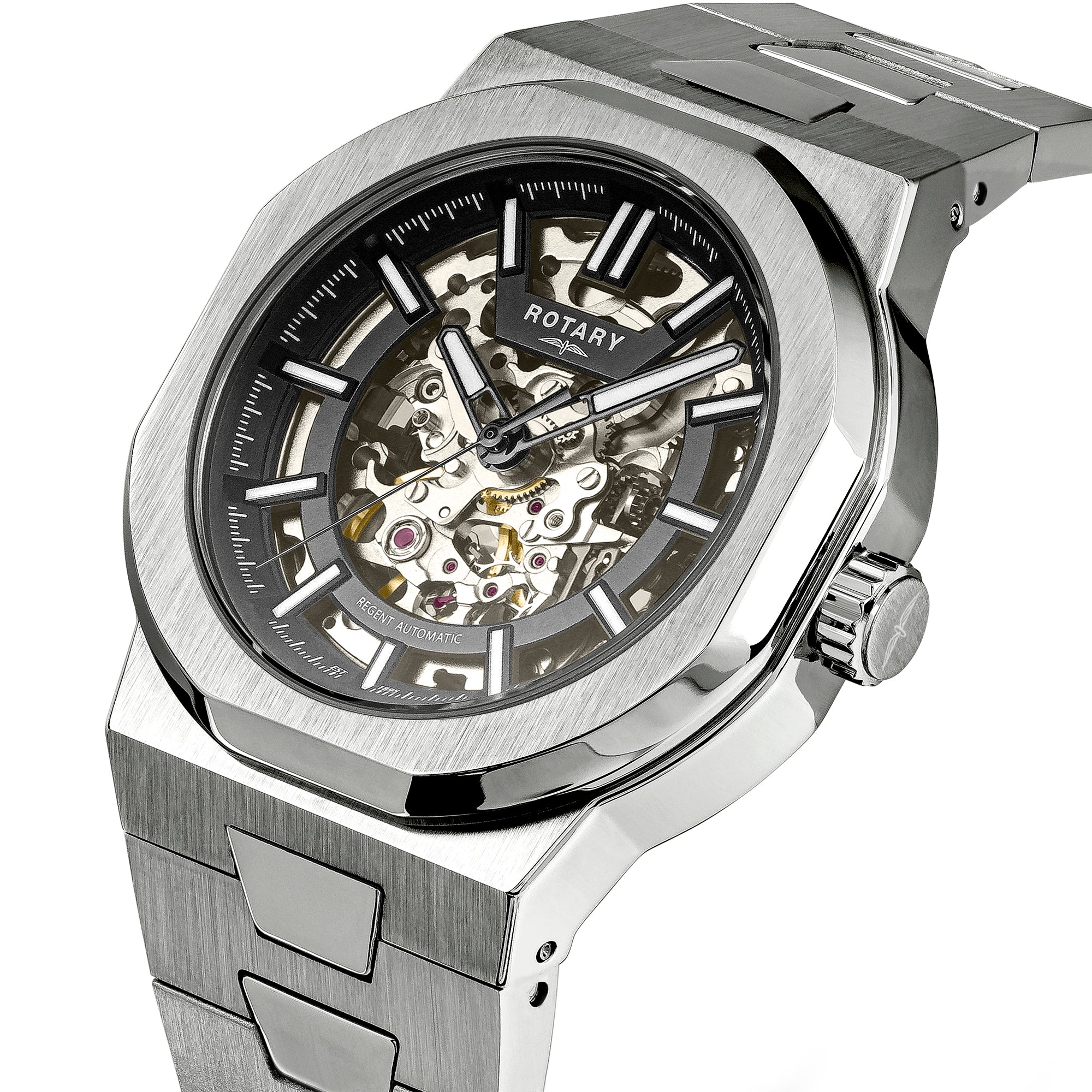 Reloj automático Rotary Regent Skeleton - GB05495/04