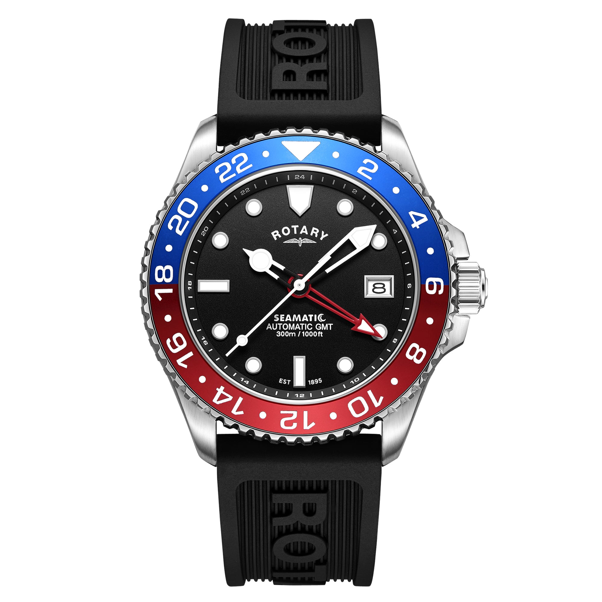 Rotary Seamatic 300 GMT Automatic Watch - GS04378/95
