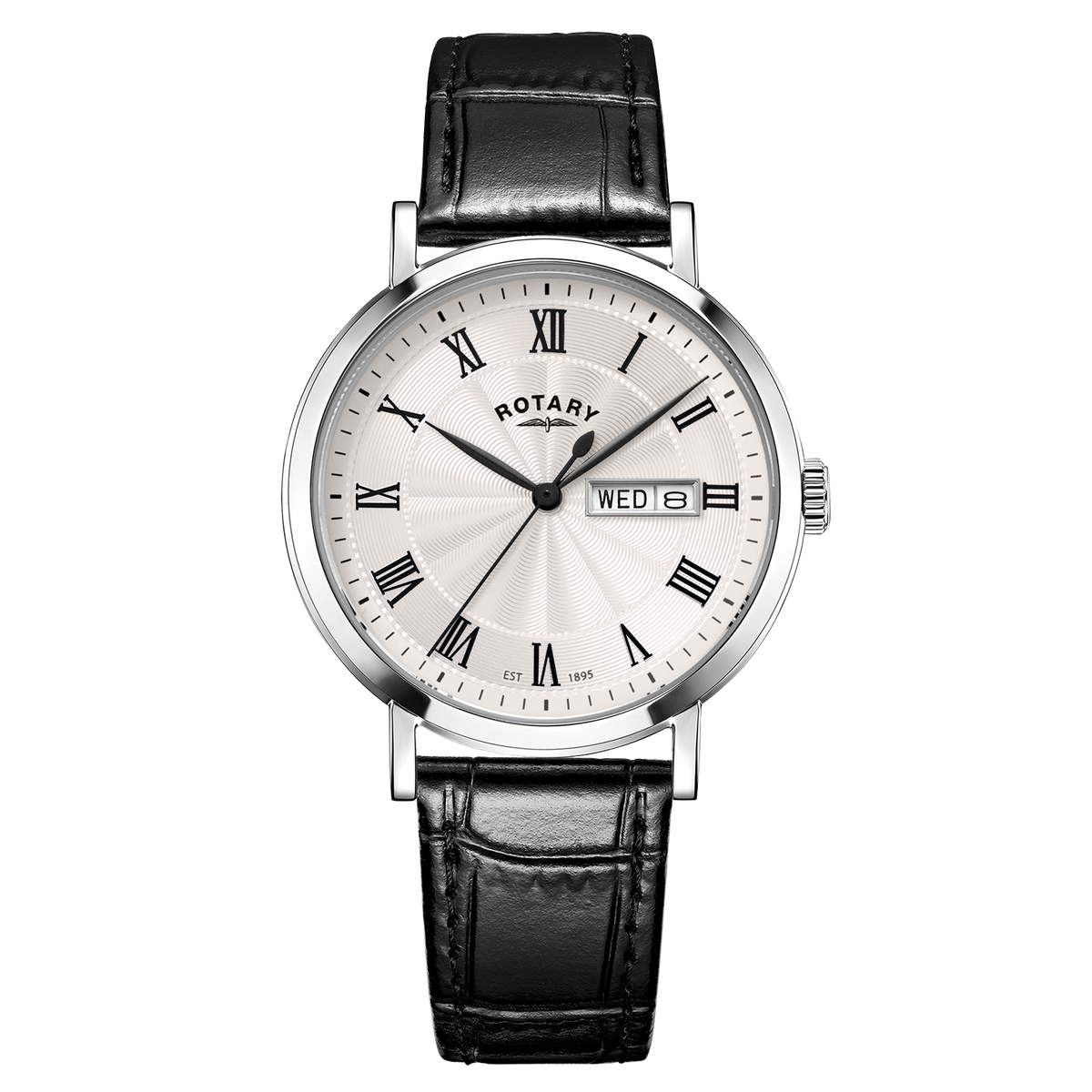Rotary Heritage White Guilloché Dial Watch - GS05420/01