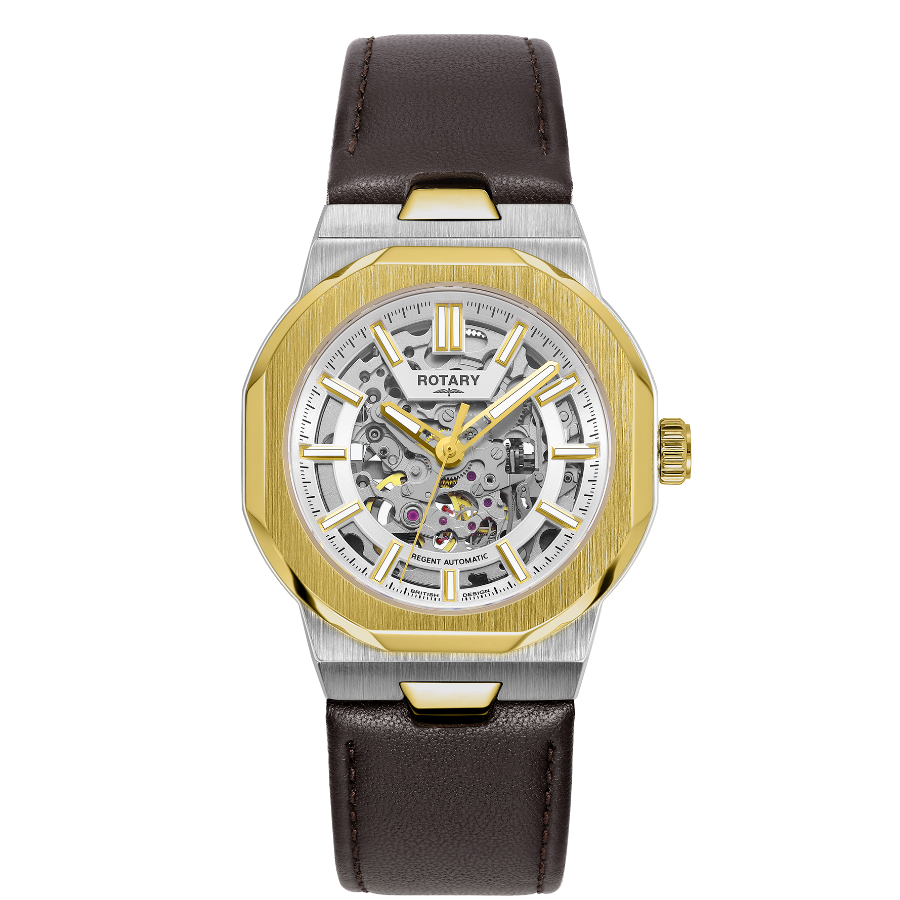 Rotary Skeleton Sport Automatic Watch - GS05496/06