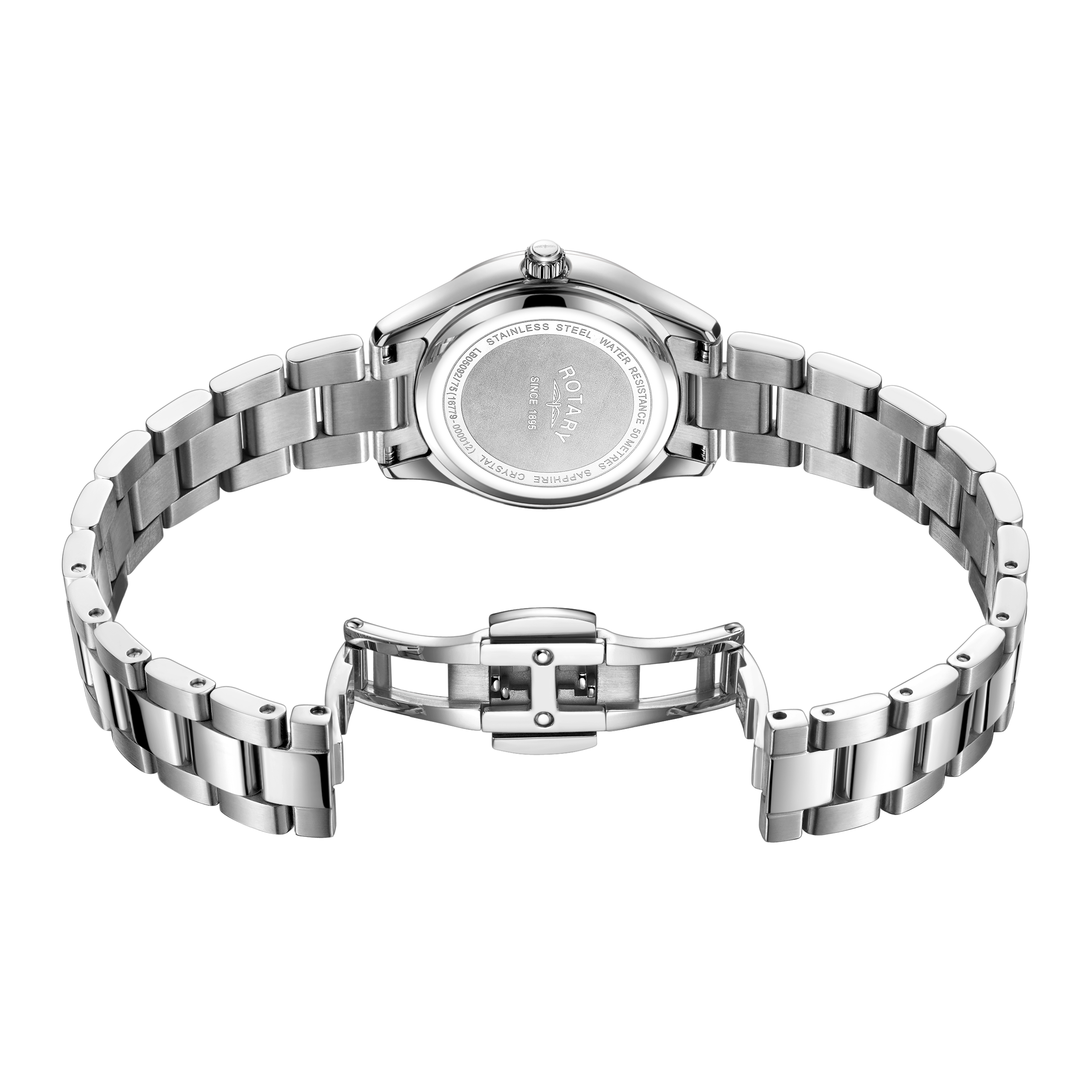 Rotary ladies watch in stainless steel with a stainless steel bracelet