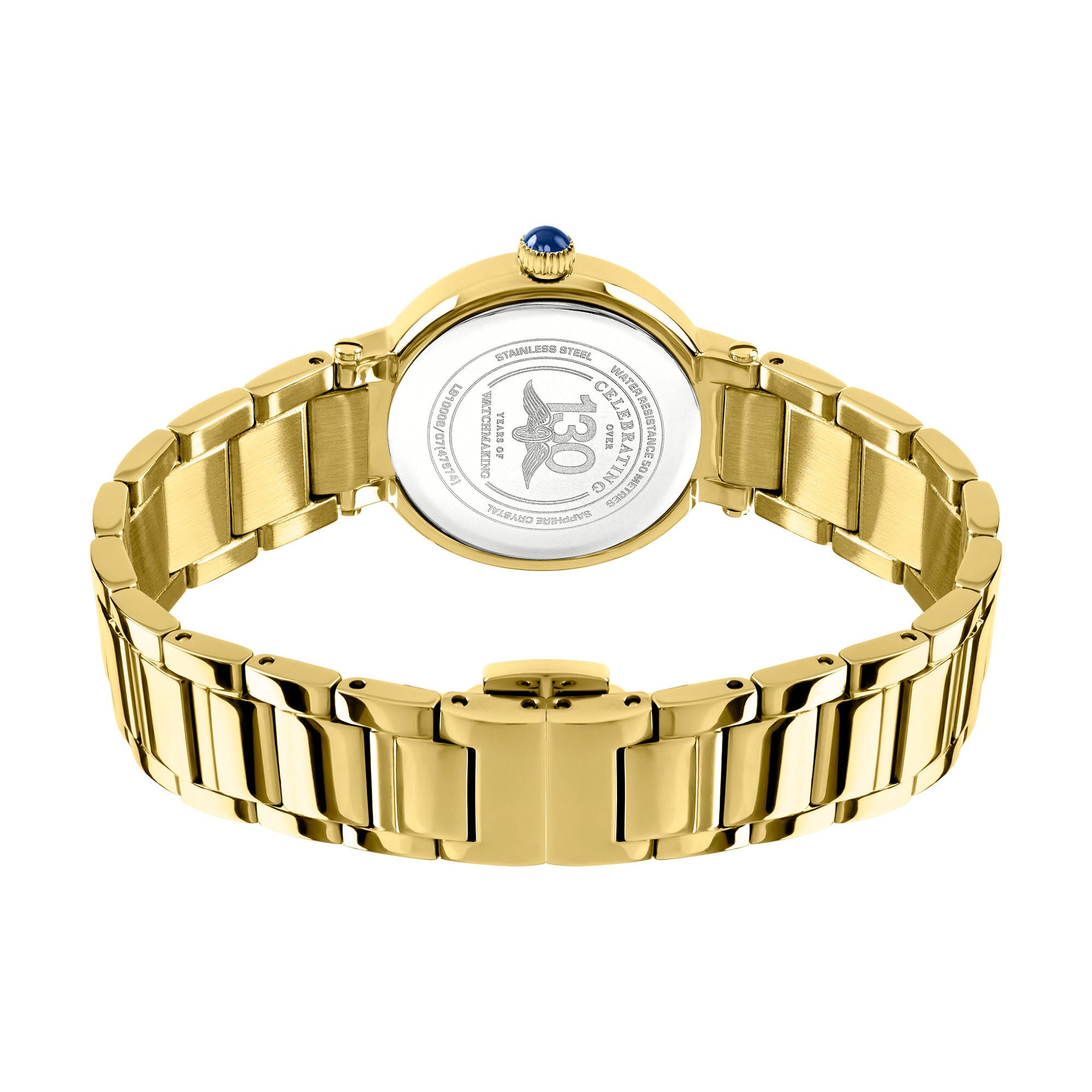 Gold Rotary watch on a white background