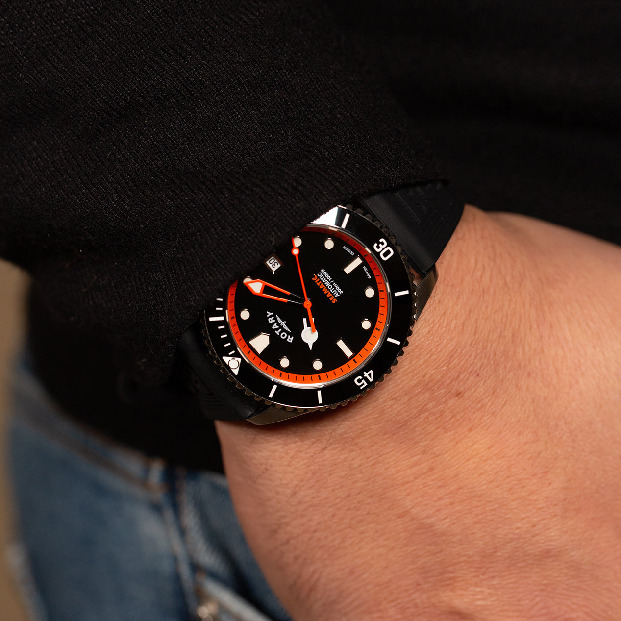 Rotary Seamatic Strap 300 Automatic Watch - GS05430/84