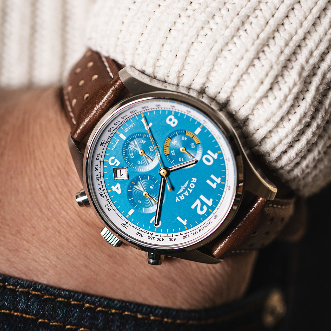 Rotary Chronograph 1977 P207 Limited Edition Watch - GS00450/52