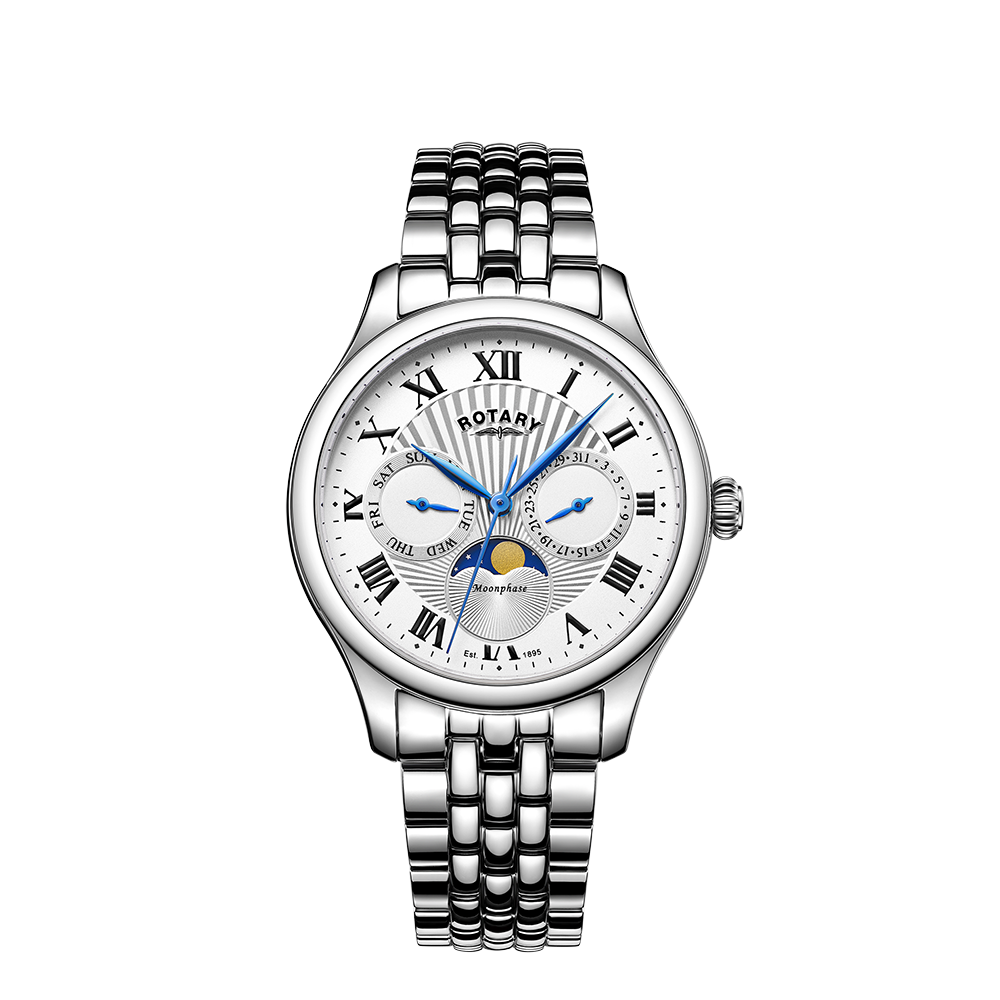 Rotary ladies sale moonphase watch