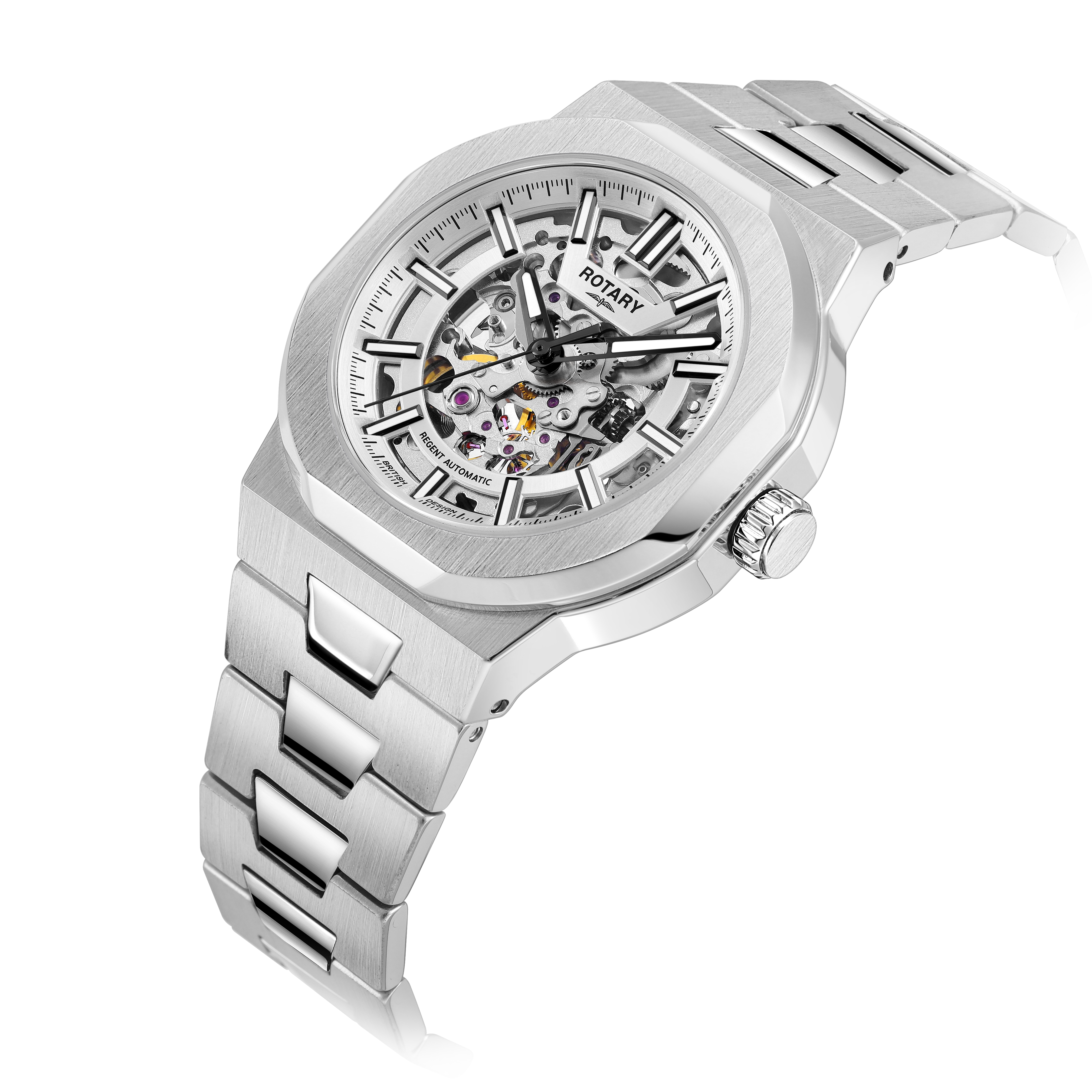Rotary Regent Skeleton Automatic Watch - GB05495/06