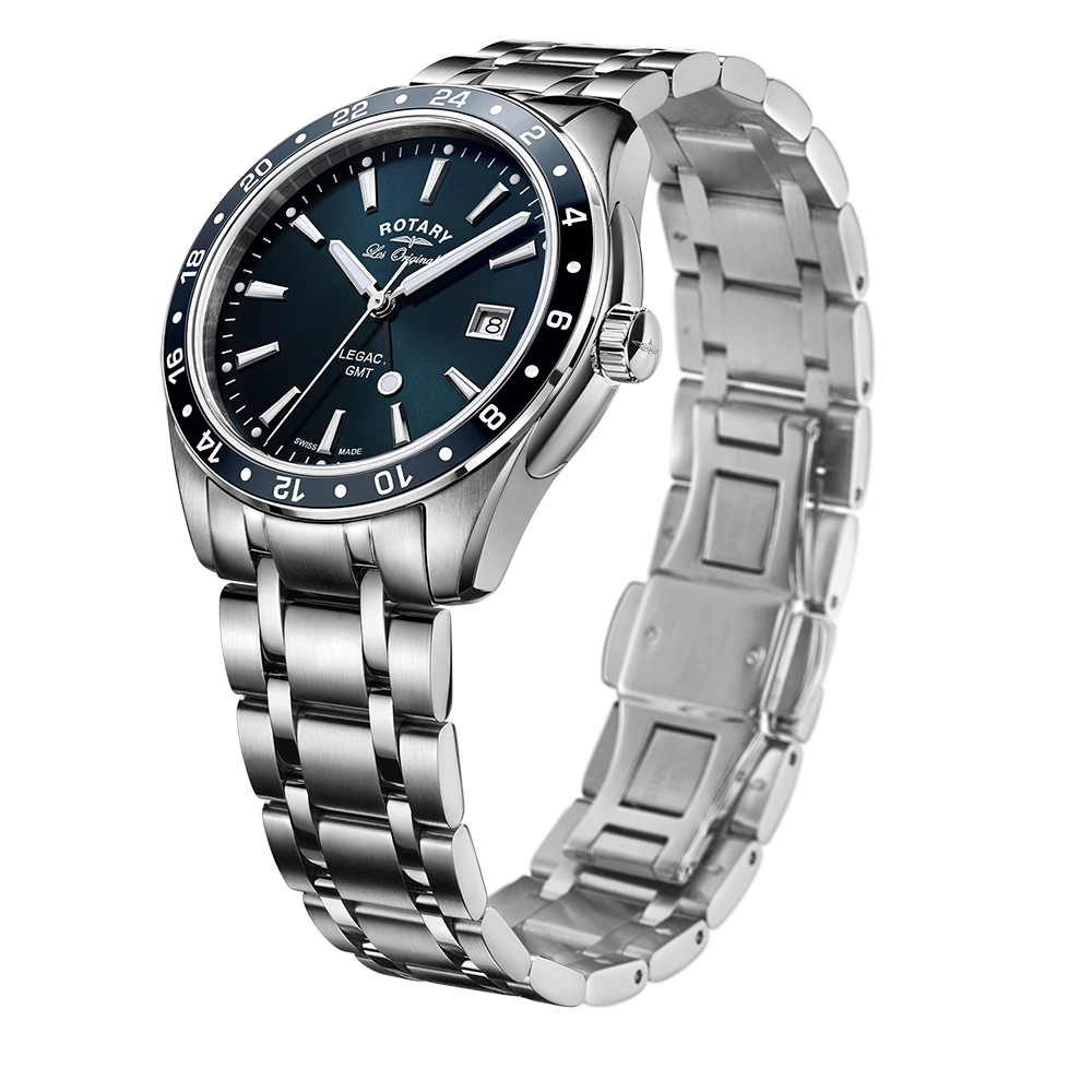 Rotary Swiss Legacy GMT Watch - GB90172/05