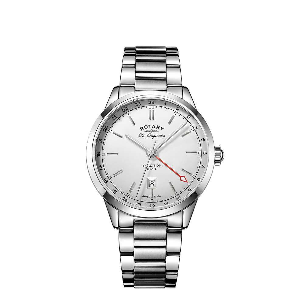 Rotary Swiss Tradition GMT Watch - GB90181/02