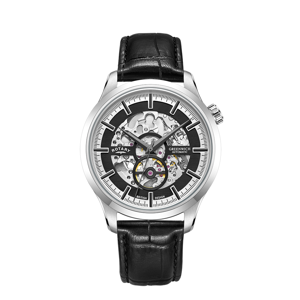 Rotary Greenwich Skeleton Automatic Watch - GS02945/87