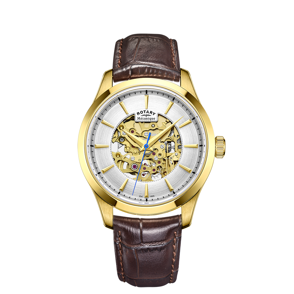 Rotary Mecanique Skeleton Automatic Watch- GS05035/03