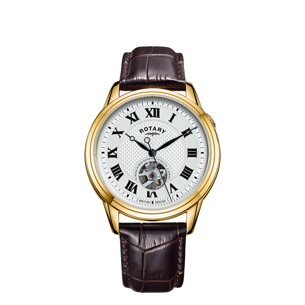 Rotary Dress Skeleton Automatic Watch - GS05368/70