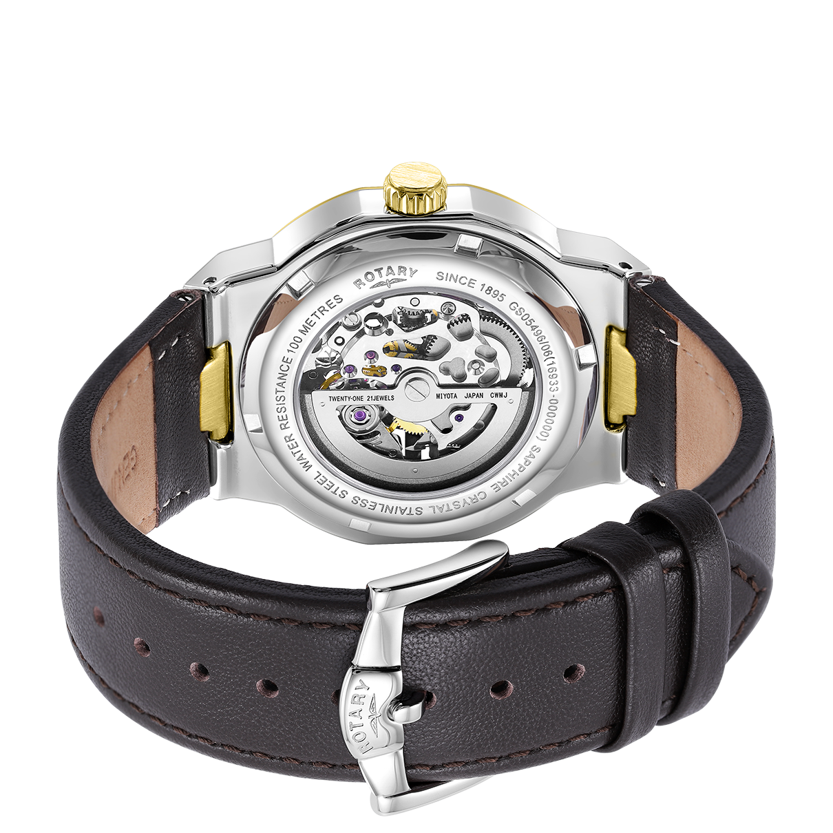 Rotary Skeleton Sport Automatic Watch - GS05496/06