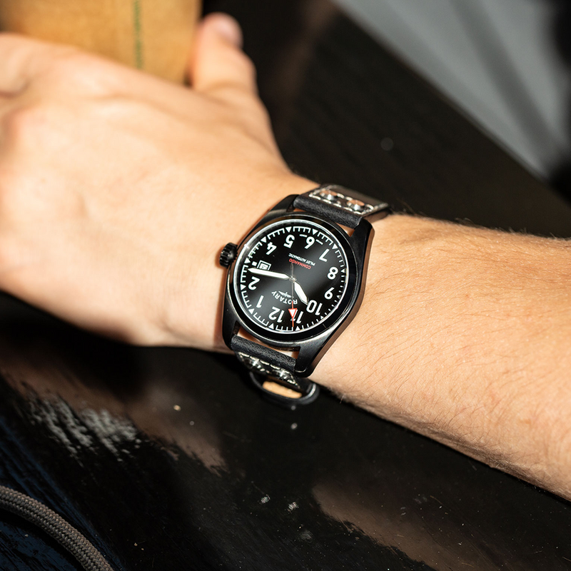 Rotary RW 1895 Pilot Automatic Black Edition GS05474 19