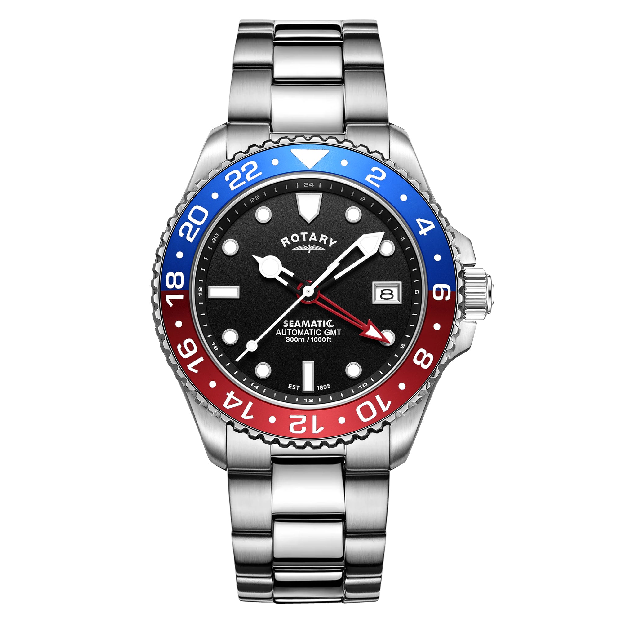 Rotary Seamatic 300 GMT Automatic Watch - GB04378/95