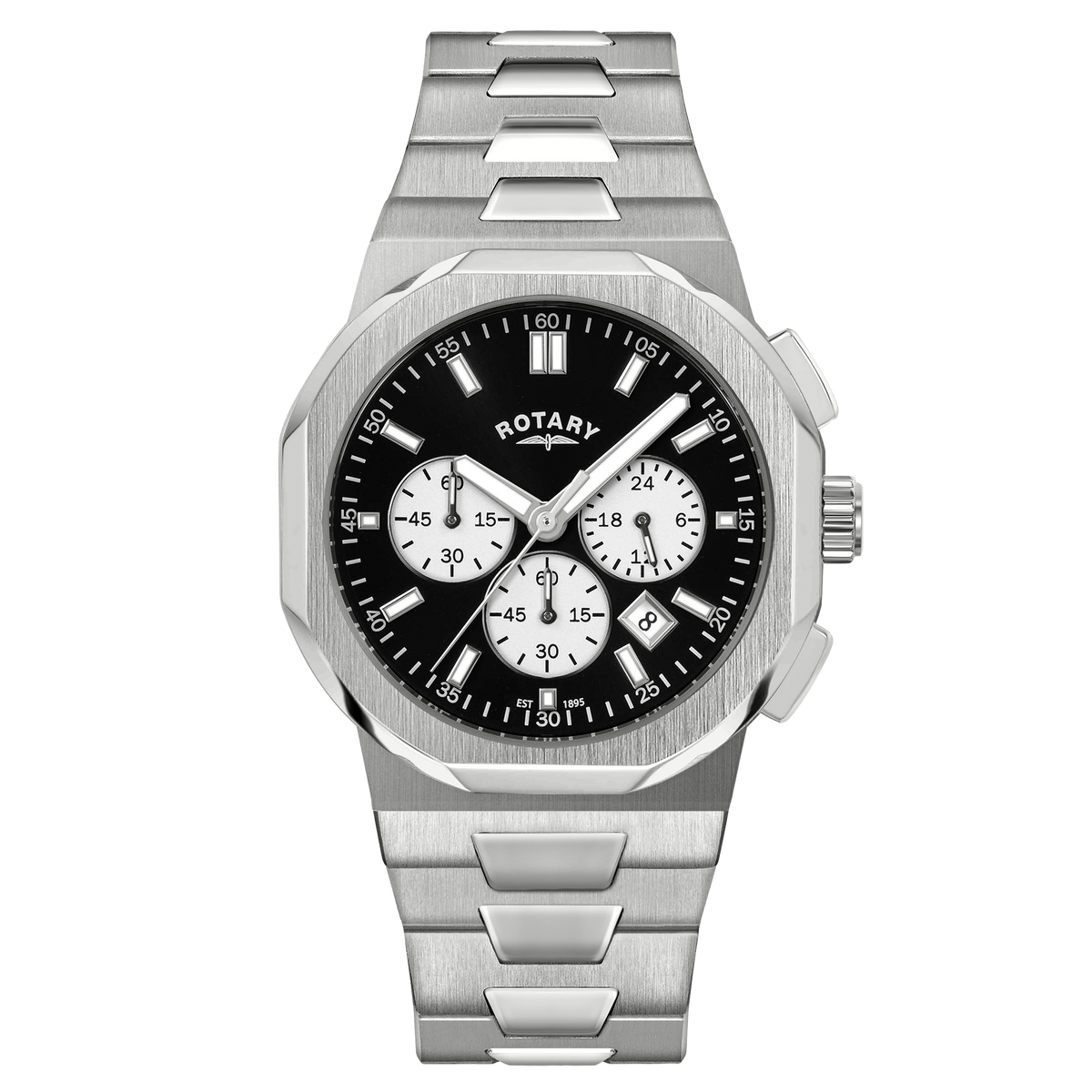 Rotary Regent Chronograph Black Dial Watch - GB05450/65