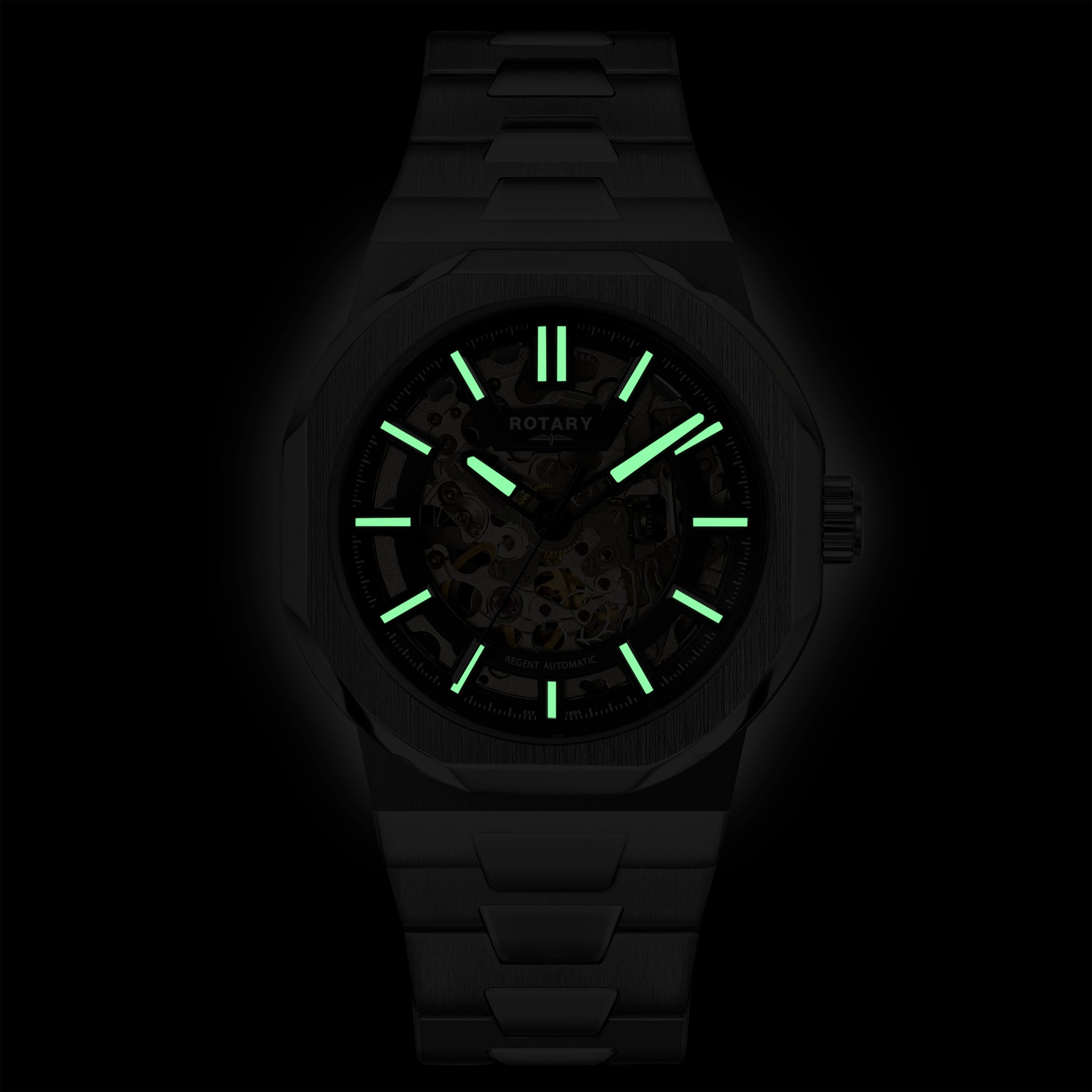 Reloj automático Rotary Regent Skeleton - GB05495/04 