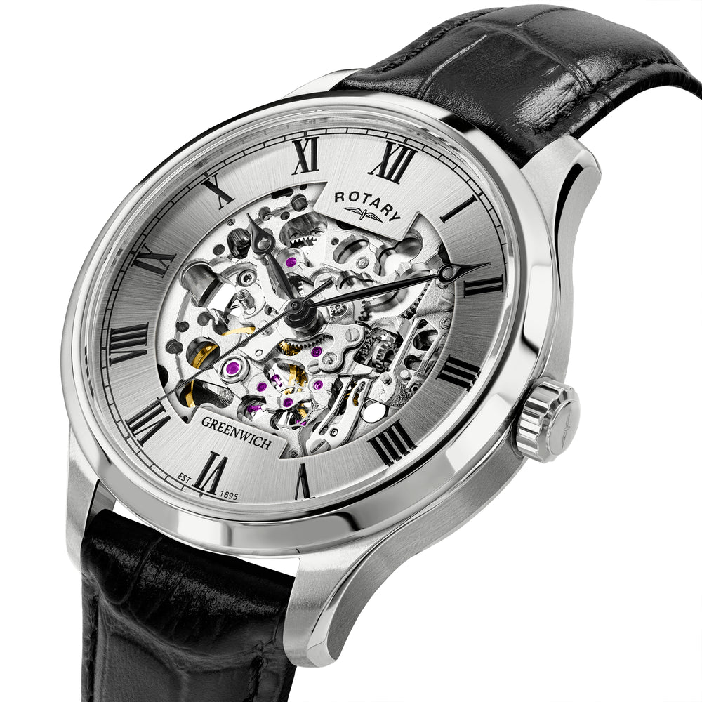 Rotary Greenwich Skeleton Automatic Watch - GS02940/06