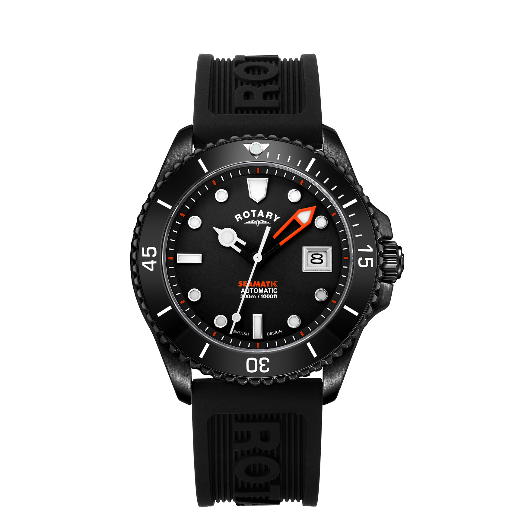 Rotary Seamatic Strap Black Edition Automatic - GS05434/04