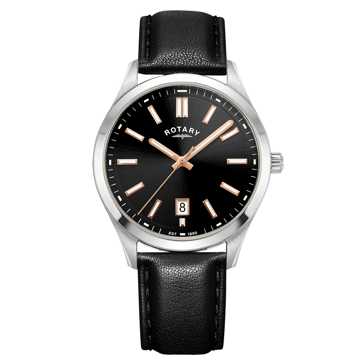Rotary Heritage Black Dial Watch - GS05520/04