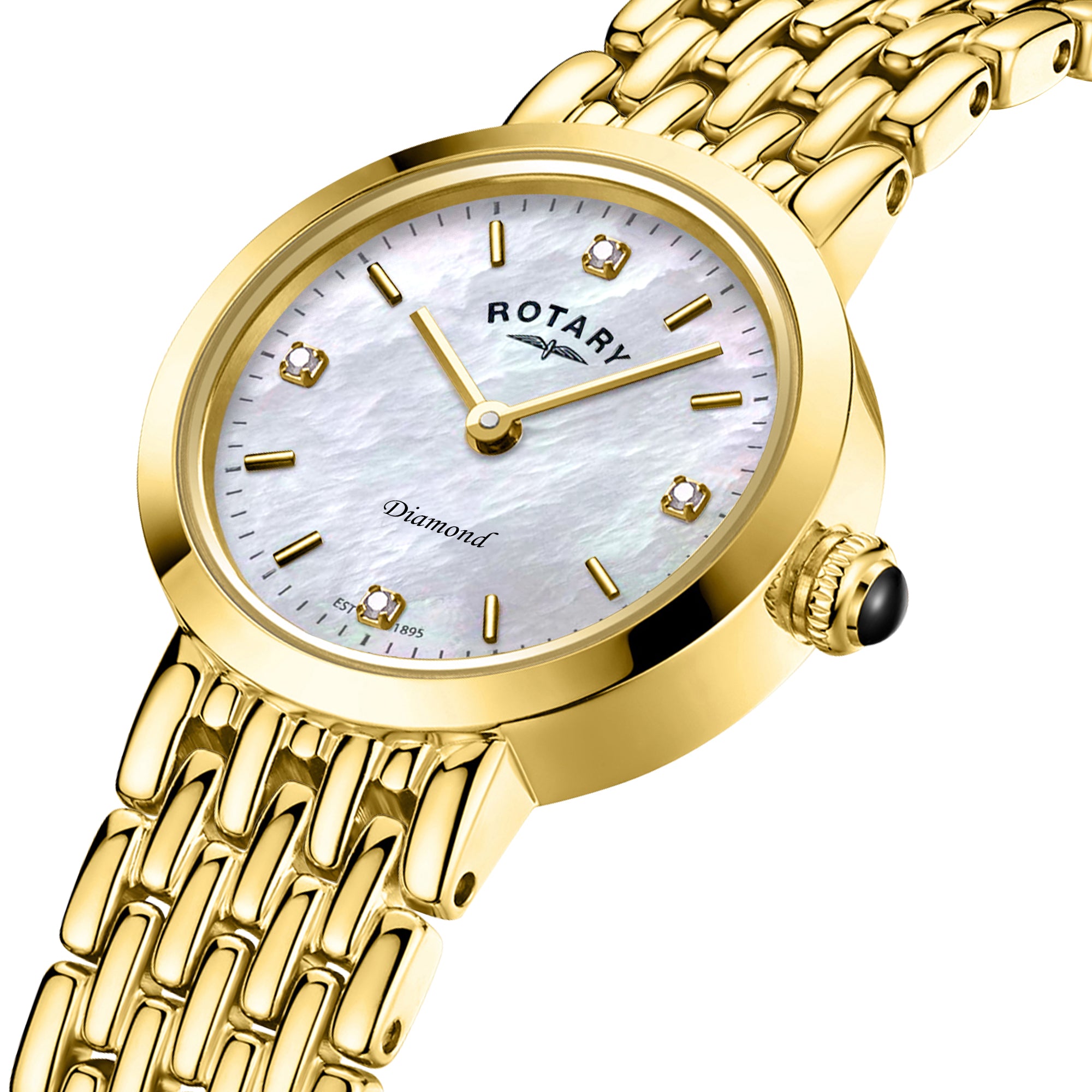 Montre Rotary Heritage sertie de diamants - LB00900/41/D