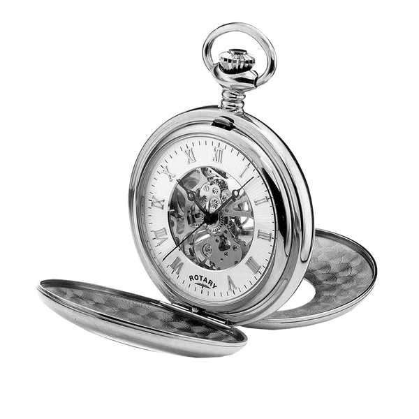 Rotary Skeleton Pocket Watch MP00712 01