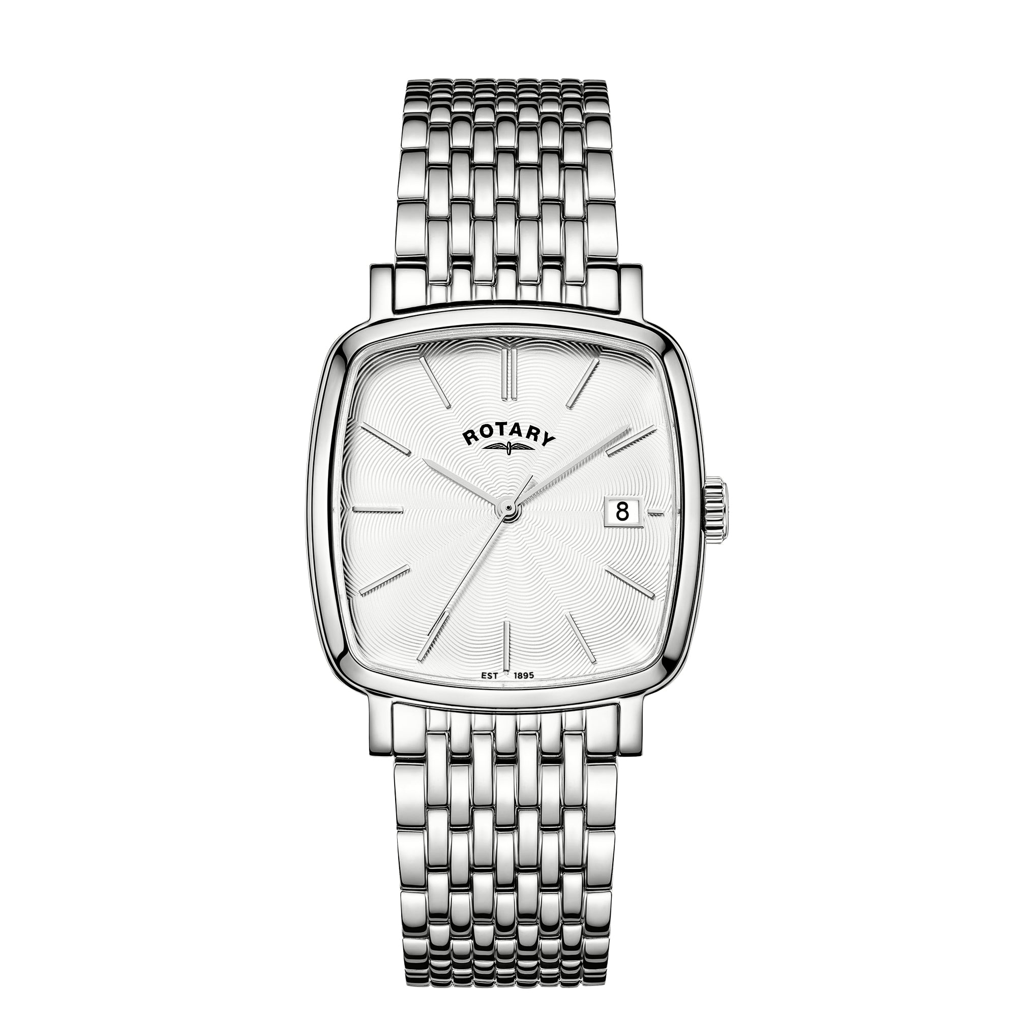 Rotary Heritage Astoria White Guilloché Dial Watch - RGB05307/08