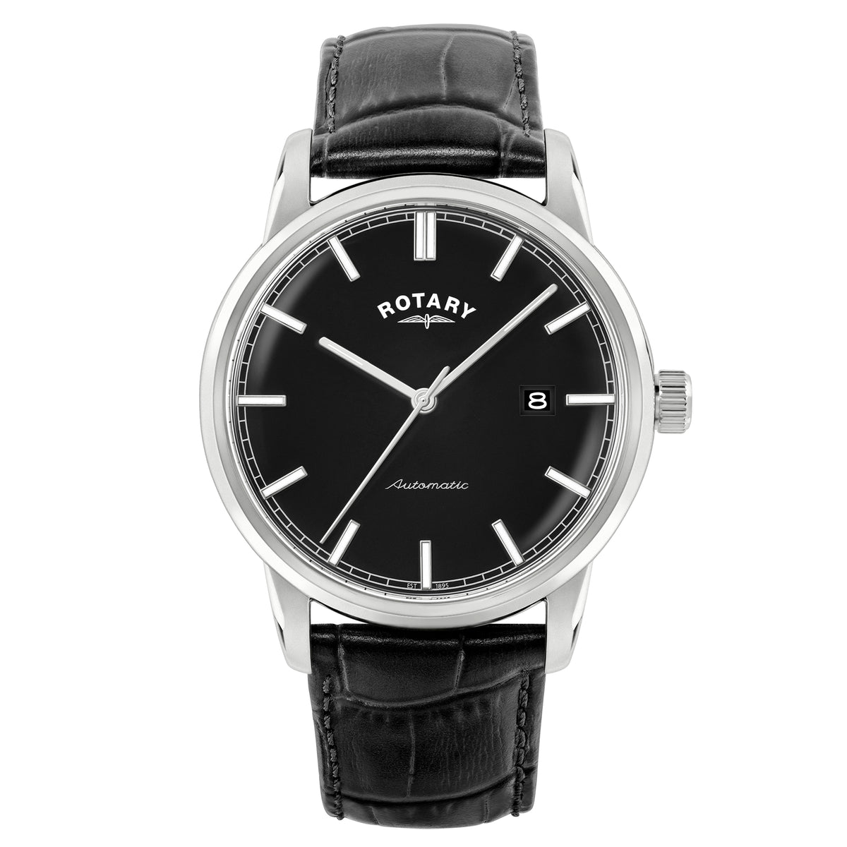 Rotary Automatic Rotary Heritage Black Dial Automatic Watch - RGS10001/04