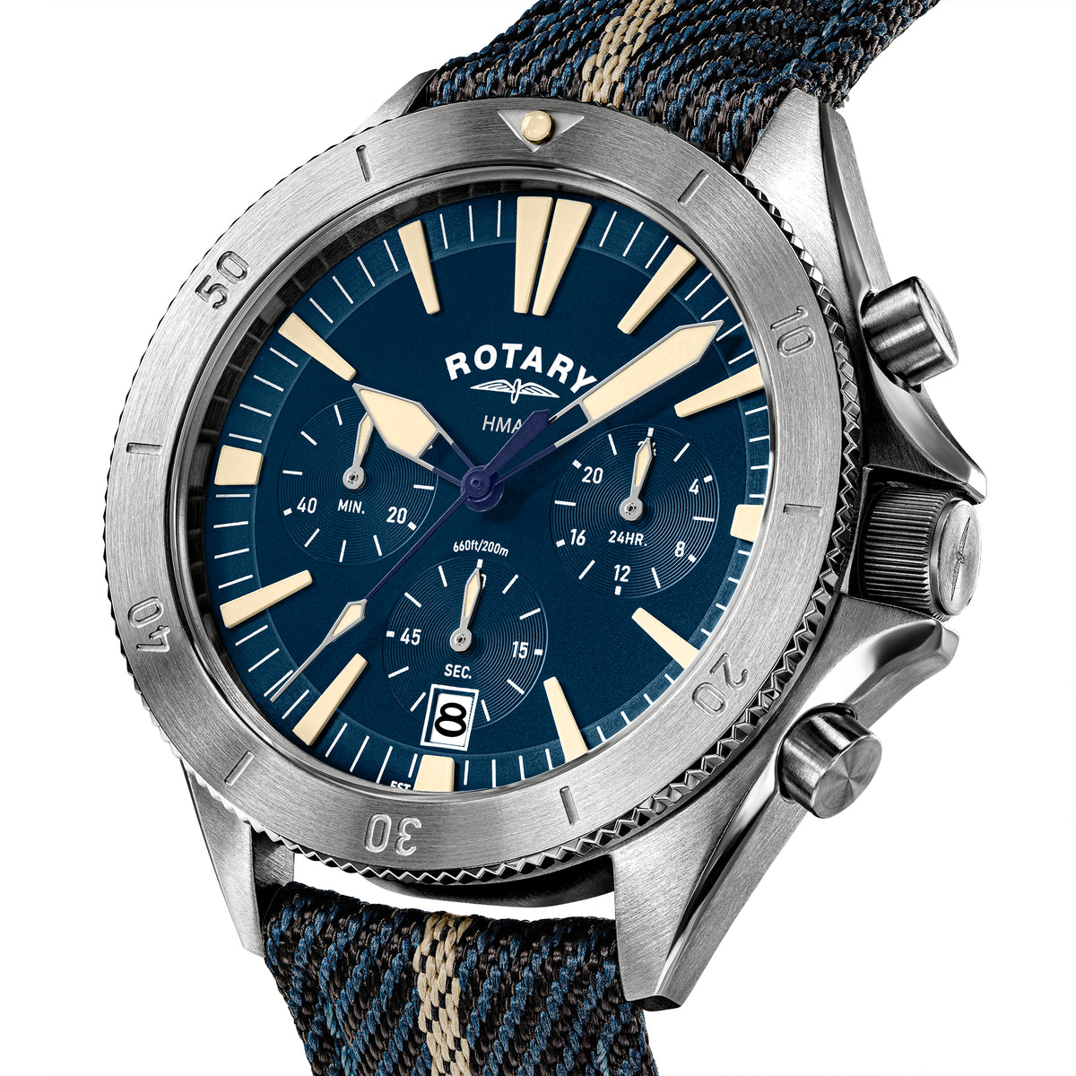 Rotary x MOD Royal Navy Diver Chronograph