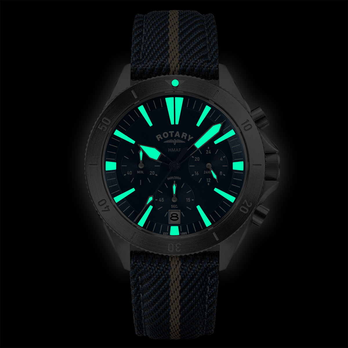 Rotary x MOD Royal Navy Diver Chronograph
