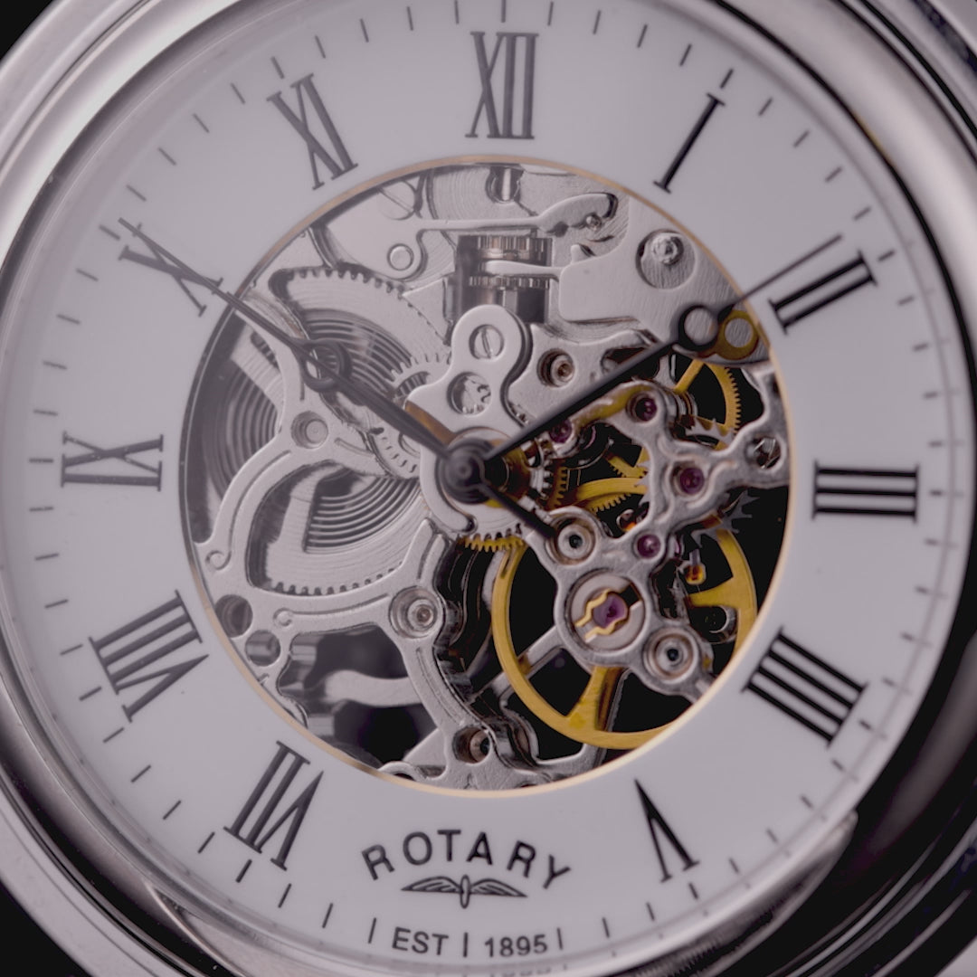 ROTARY INTERNATIONAL 置き時計 Rotary Skeleton Pocket Watch - RP00726/01