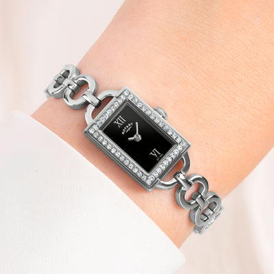 Montre pour femme avec bracelet en boucles rondes Montre pour femme avec bracelet en boucles rondes