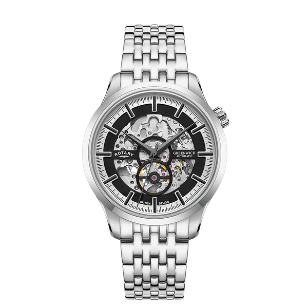 Reloj automático para hombre Rotary Greenwich Skeleton - GB02945/87