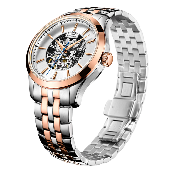 Reloj para hombre Rotary Mecanique Skeleton - GB05034/06