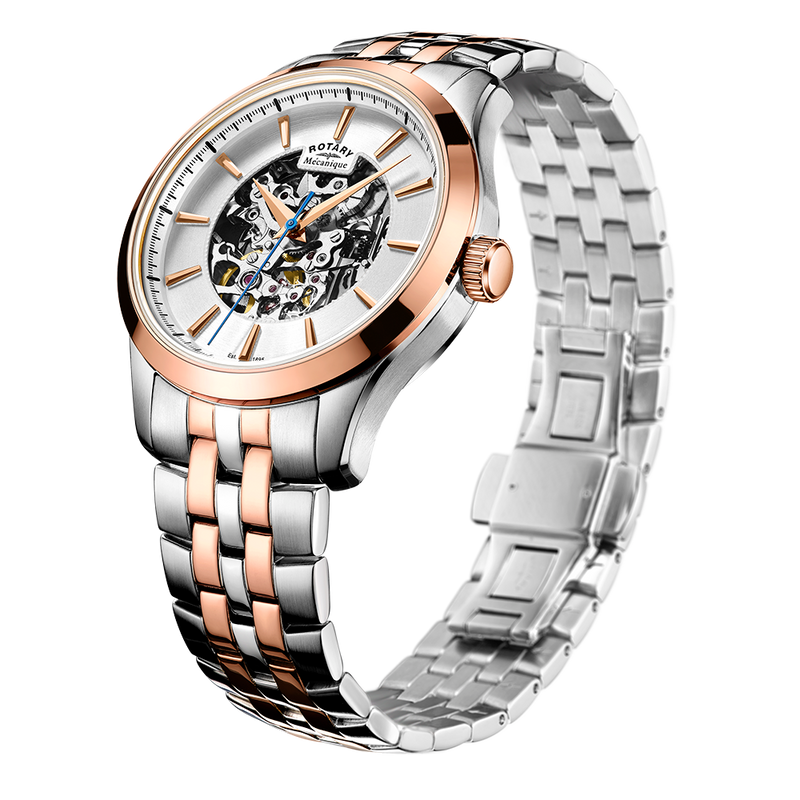 Reloj para hombre Rotary Mecanique Skeleton - GB05034/06