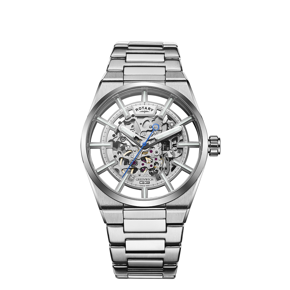 Reloj automático para hombre Rotary Greenwich Skeleton - GB05210/06