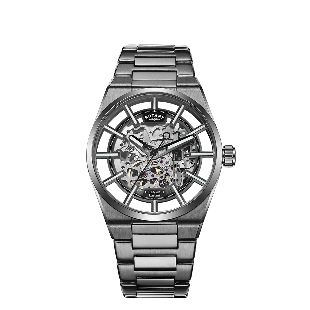 Reloj automático para hombre Rotary Greenwich Skeleton - GB05215/04