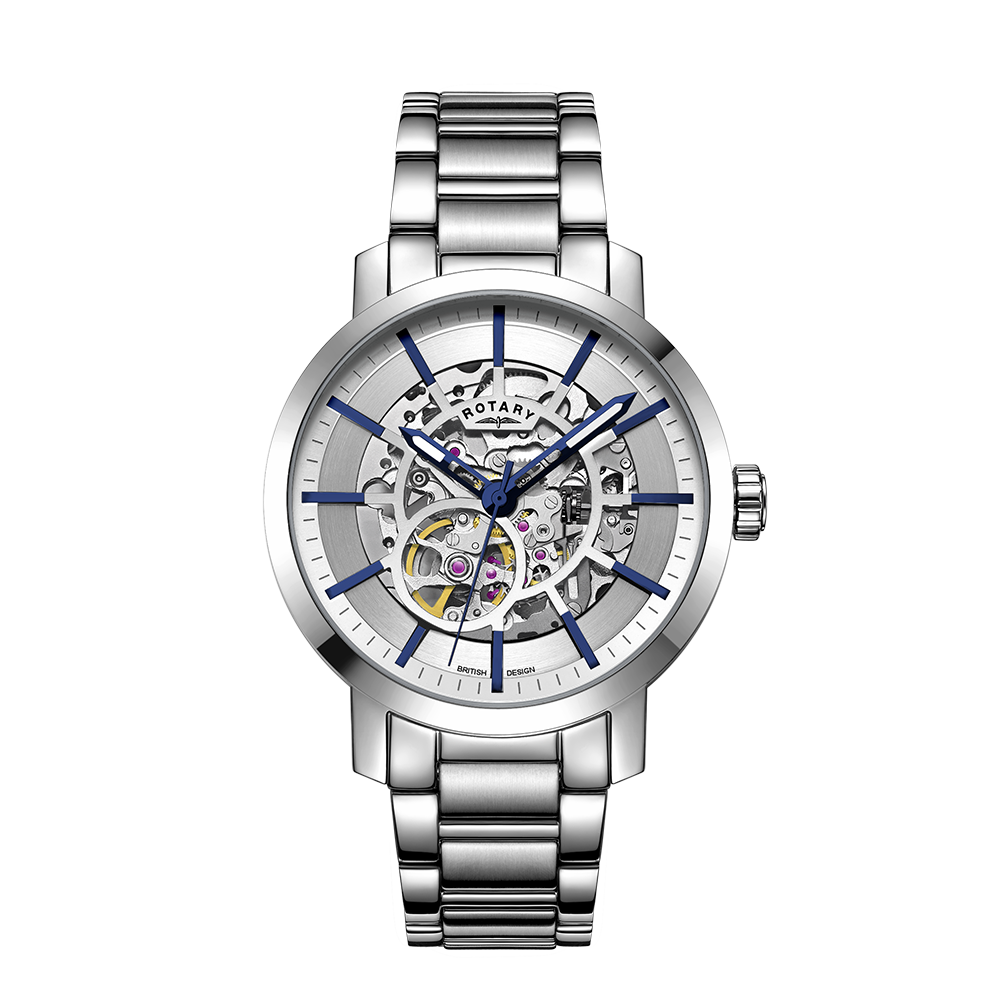 Reloj automático para hombre Rotary Greenwich Skeleton - GB05350/06