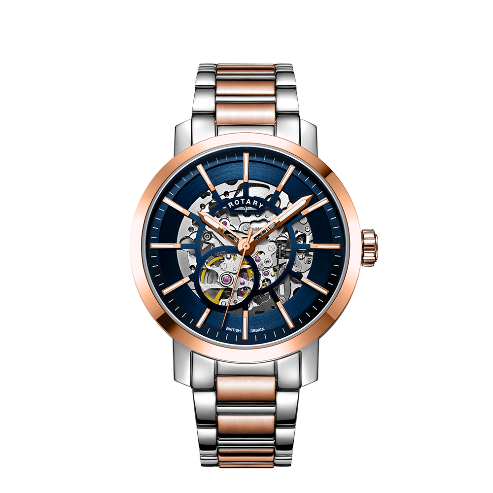 Reloj automático para hombre Rotary Greenwich Skeleton - GB05352/05