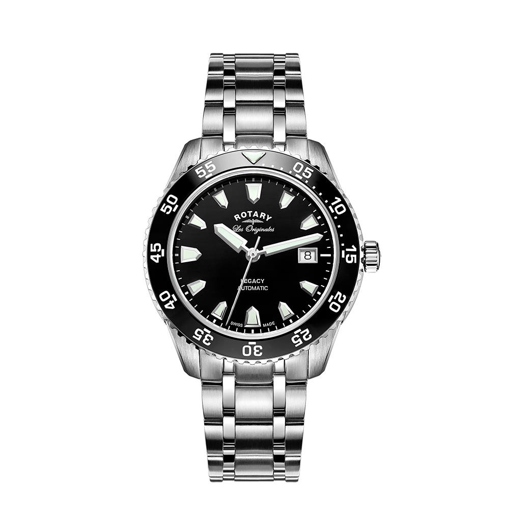 Rotary Automatico GB90517/01_UNICO - Orologio Da Polso Uomo Con Cassa 42mm In Acciaio E Bracciale Bicolore - Movimento Analogico Automatico, Eleganza Classica