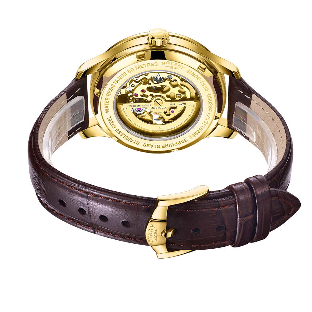 Rotary Skeleton Automatic Gs0294103 Rotary Watches