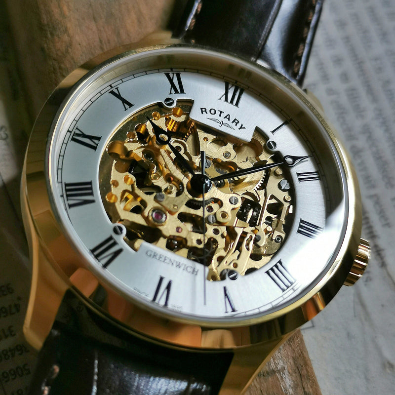 Reloj automático para hombre Rotary Greenwich Skeleton - GS02941/03