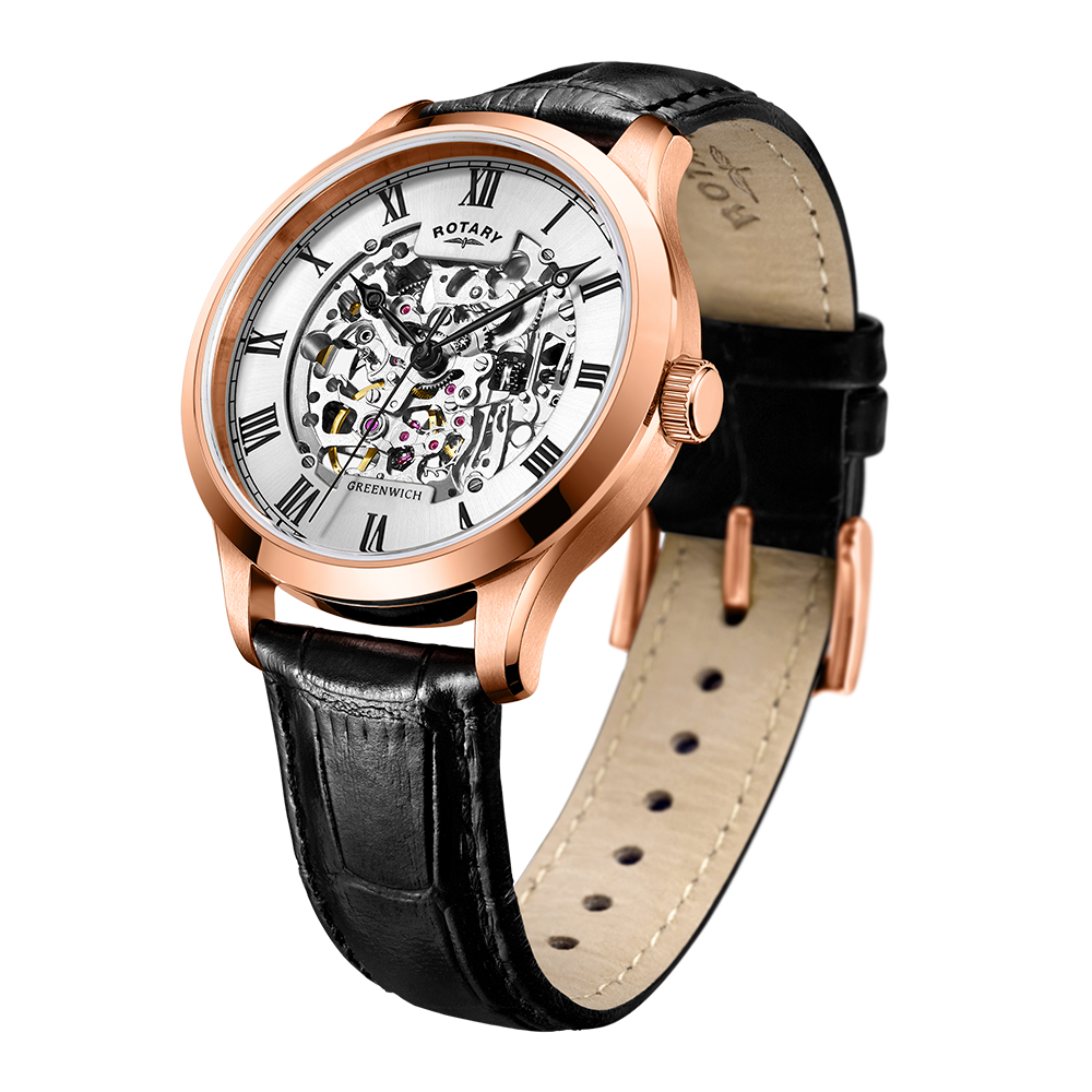 Reloj automático para hombre Rotary Greenwich Skeleton - GS02942/01