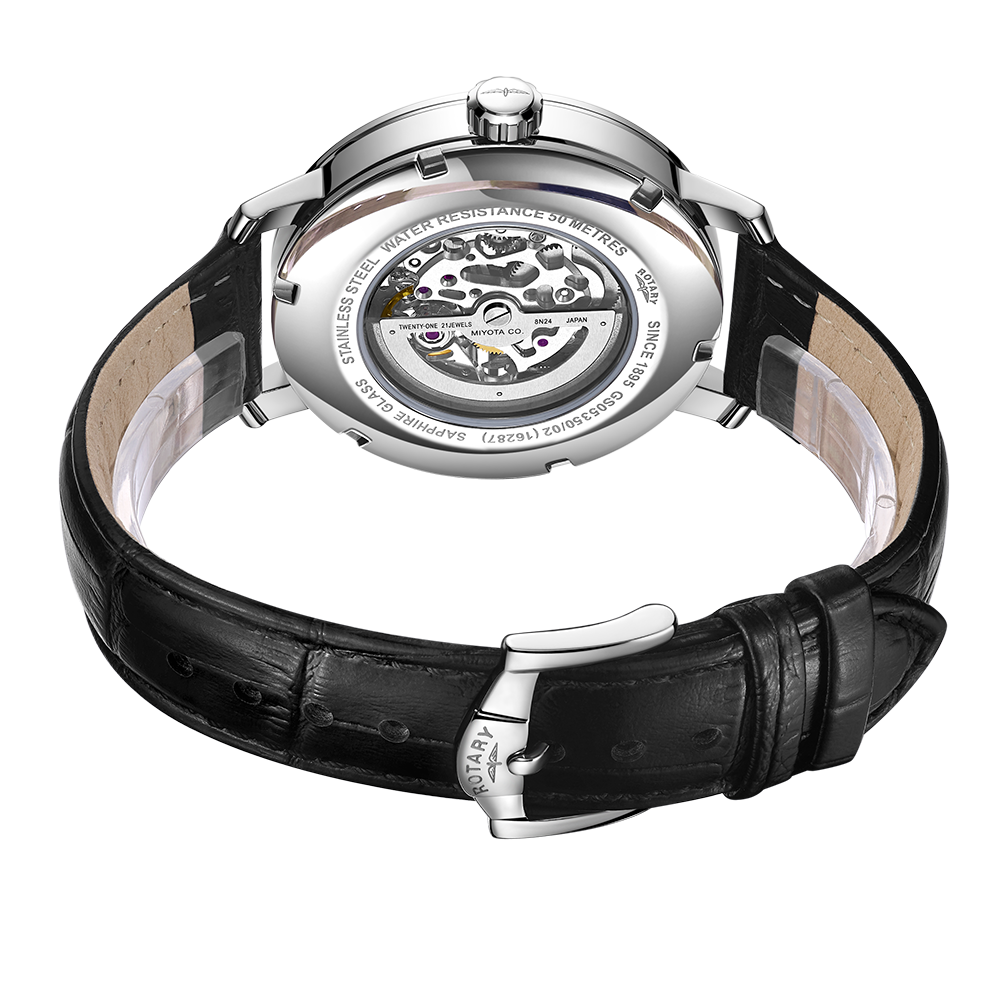 Reloj automático para hombre Rotary Greenwich Skeleton - GS05350/02