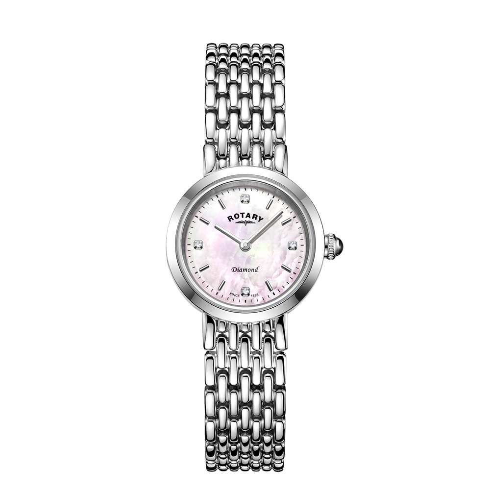 Reloj para mujer con juego de diamantes Balmoral rotatorio - LB00899/07/D