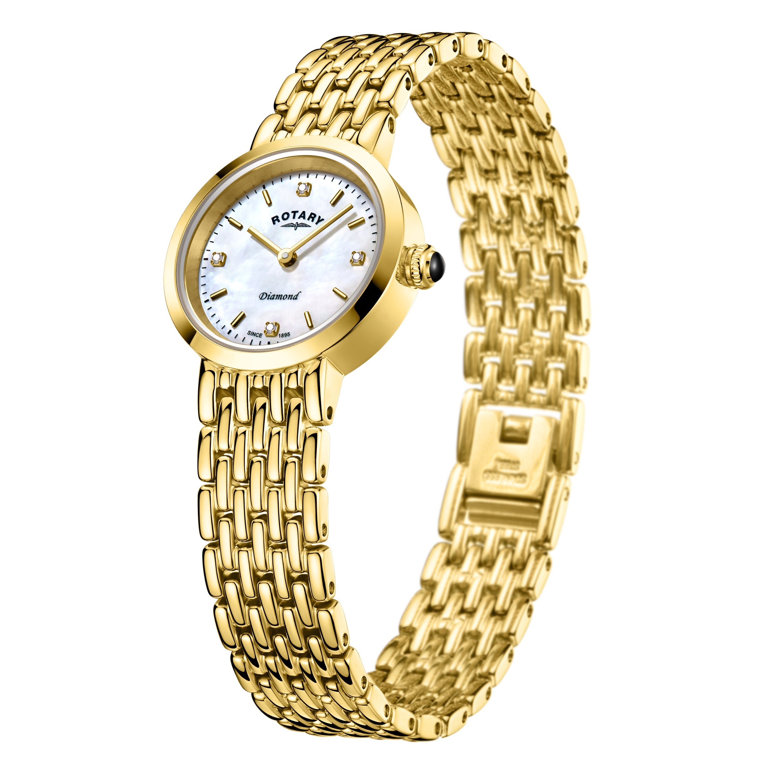 Reloj para mujer con juego de diamantes Balmoral rotatorio - LB00900/41/D