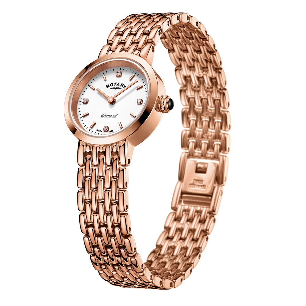 Reloj para mujer con juego de diamantes Balmoral rotatorio - LB00901/70/D