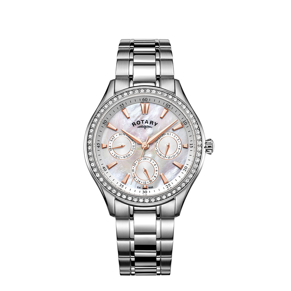 Reloj para mujer con juego de cristales Rotary Hampstead - LB05056/07