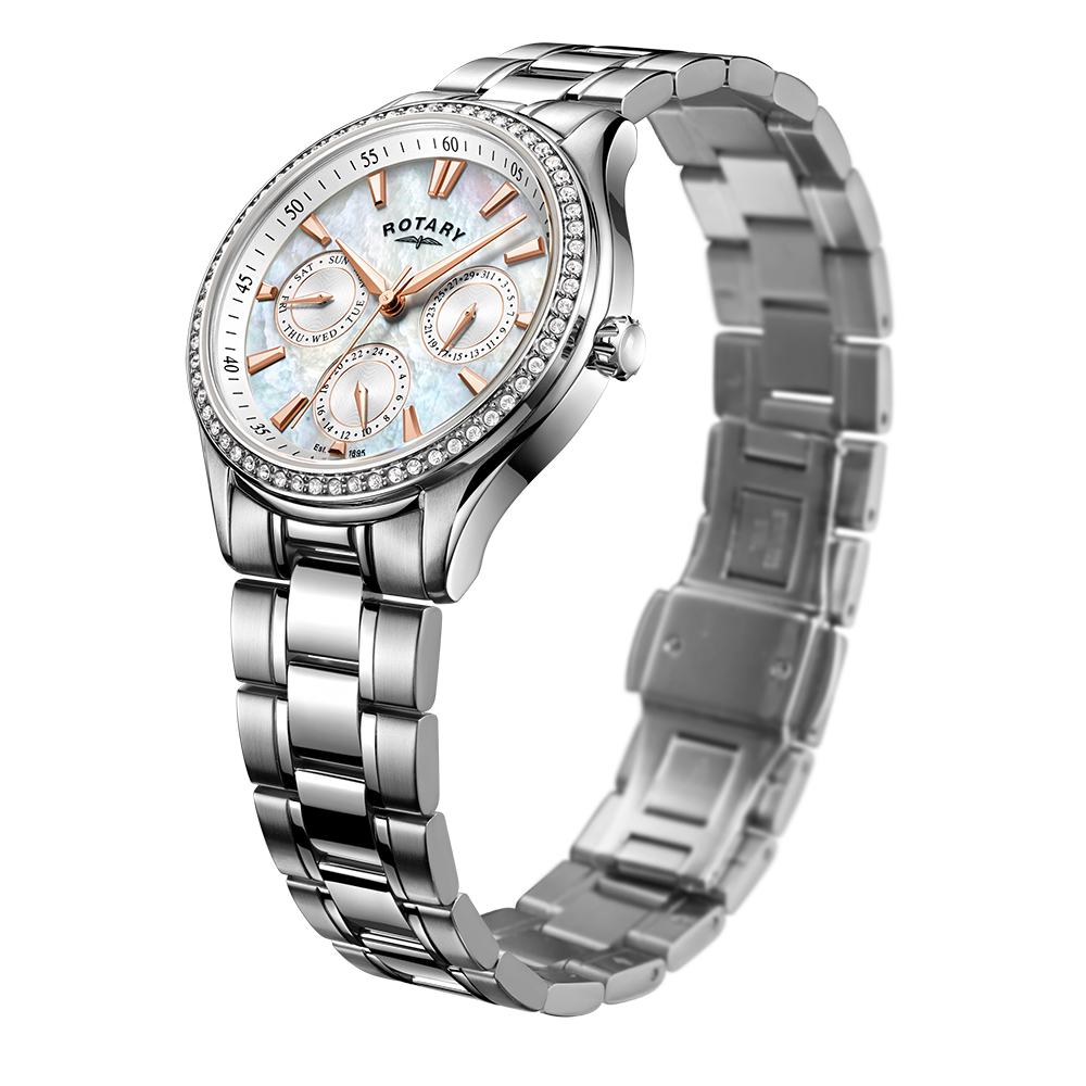 Reloj para mujer con juego de cristales Rotary Hampstead - LB05056/07