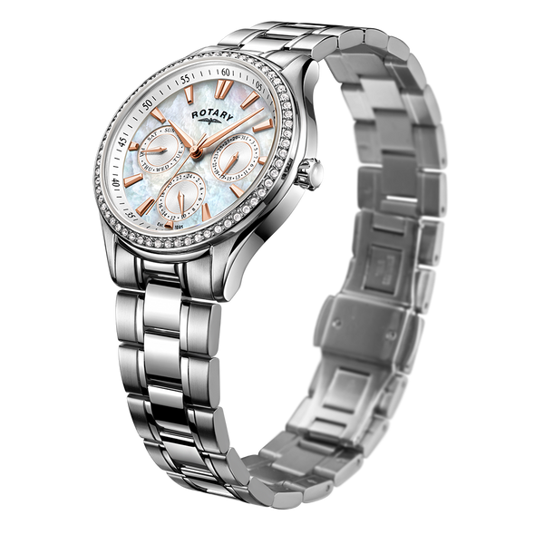 Reloj para mujer con juego de cristales Rotary Hampstead - LB05056/07