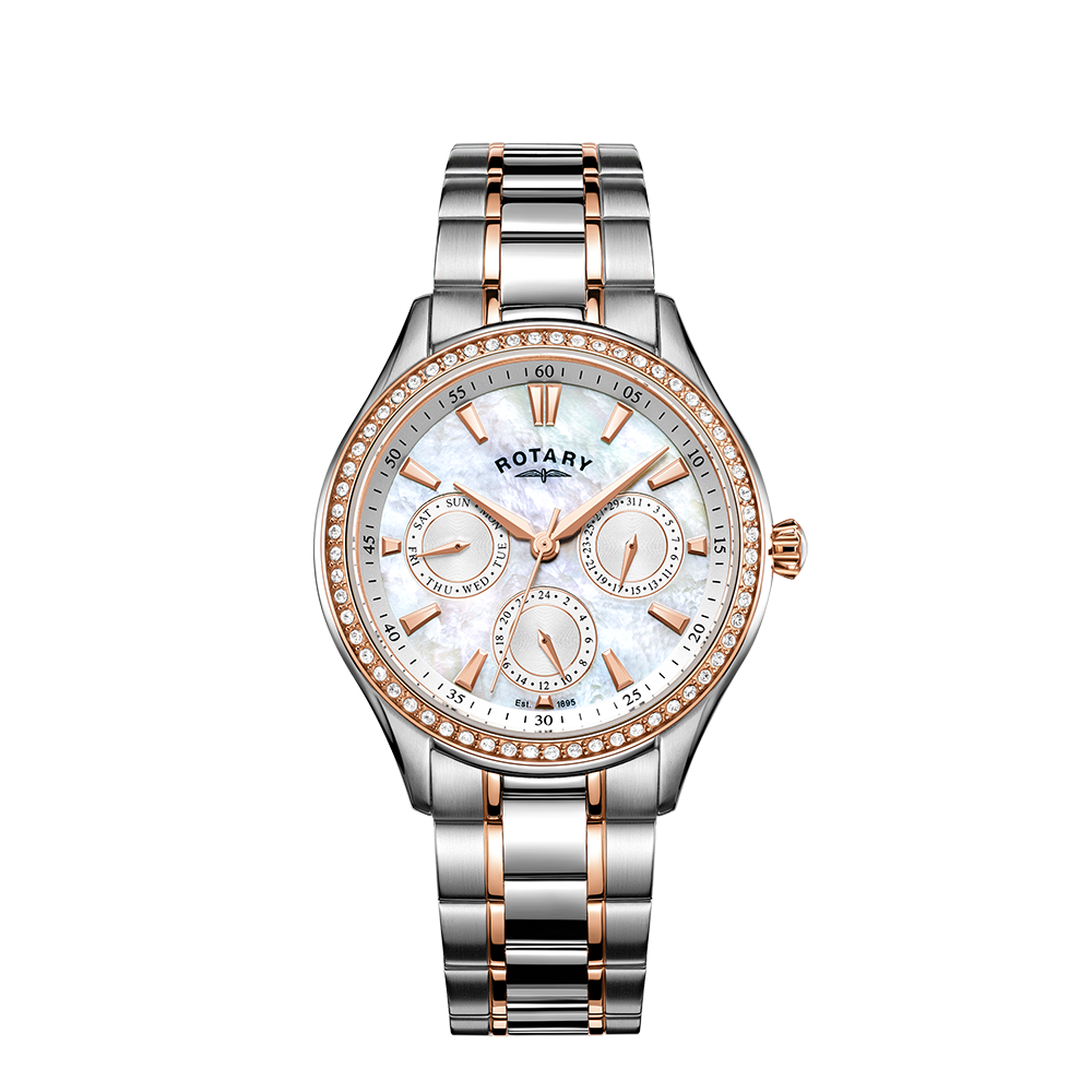 Reloj para mujer con juego de cristales Rotary Hampstead - LB05057/41